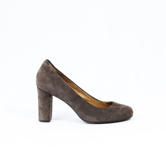 Clarks Shoes - Clarks Brown Suede Pumps Women Heels